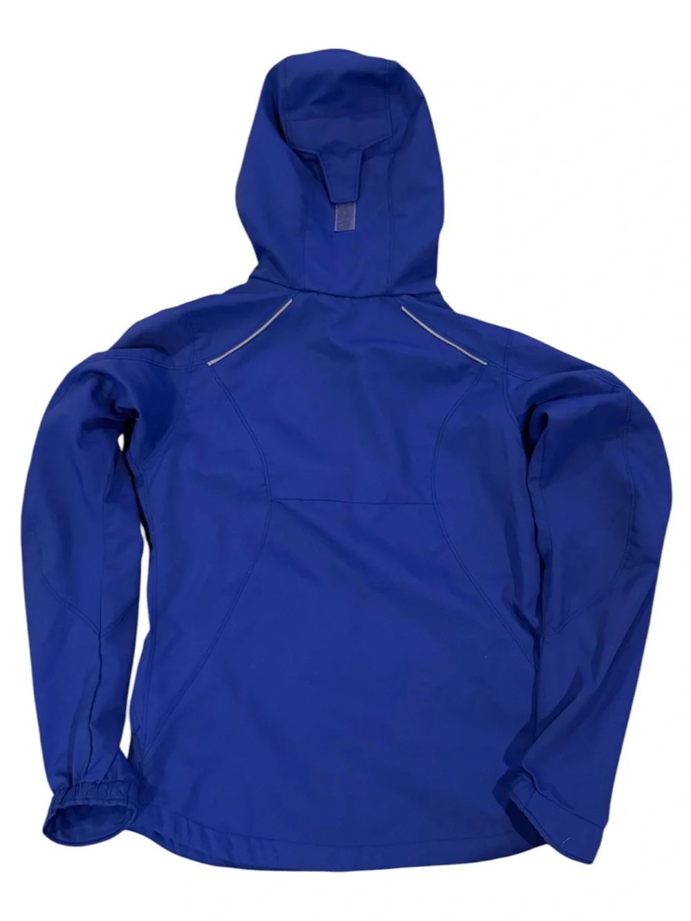 Columbia Kids Blue Hooded Rain Jacket with Light Blue Zip